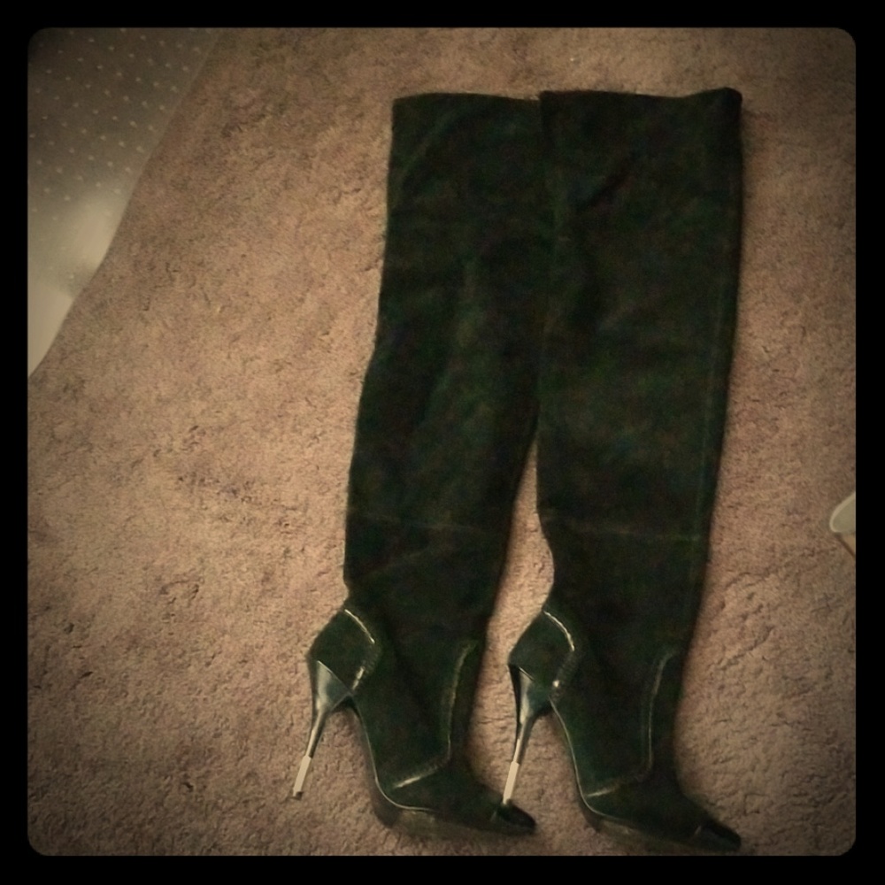 Reiss thigh high suede boots